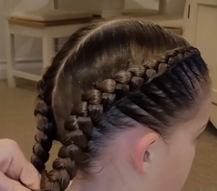 Kids Double Dutch Braids (natural hair)