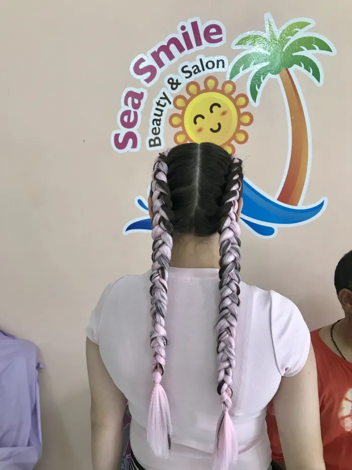Color Double Dutch Braids