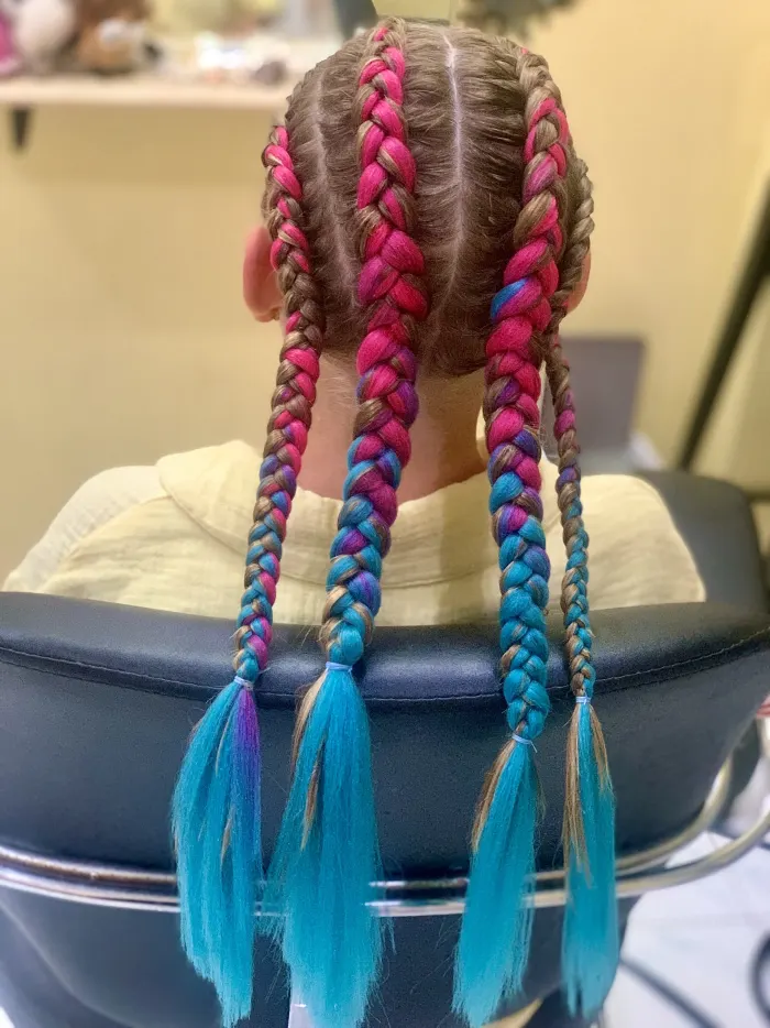 Color 4 Cornrow Braids