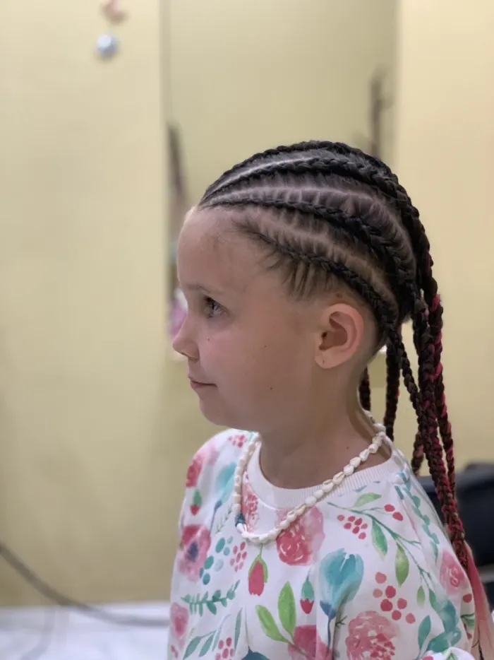 Color 7 Cornrow Braids