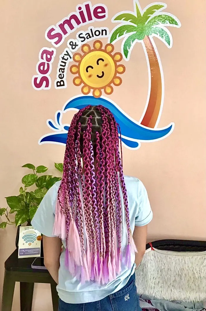Girls Box Braids