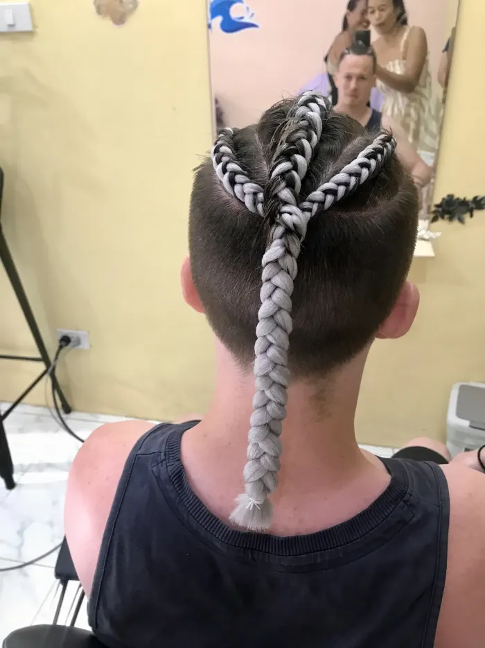 男士编发